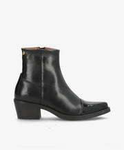 CARMINA P - Sort lak læder - Western støvler Dame