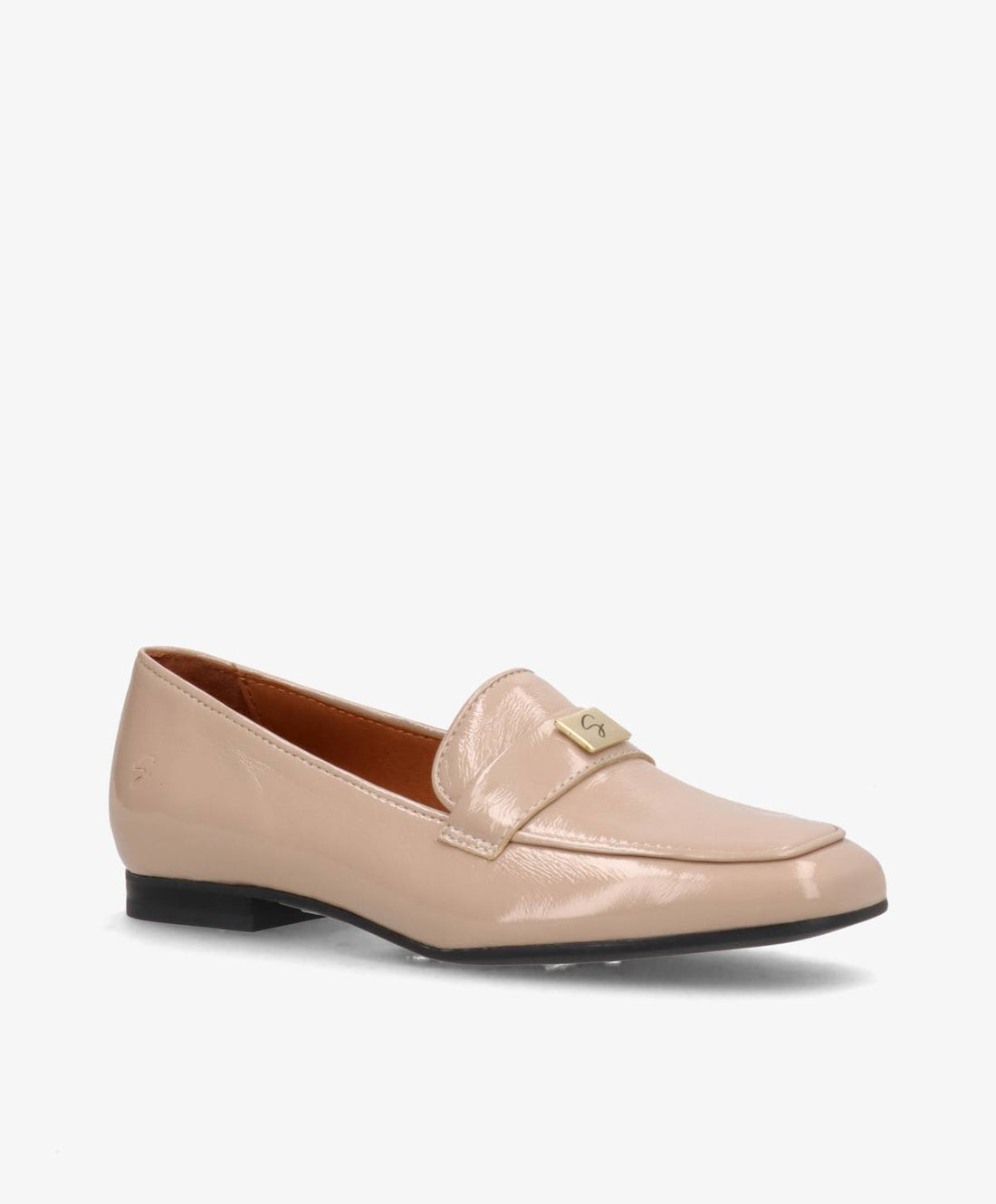 Beige laklæder loafers fra Shoedesign Copenhagen.