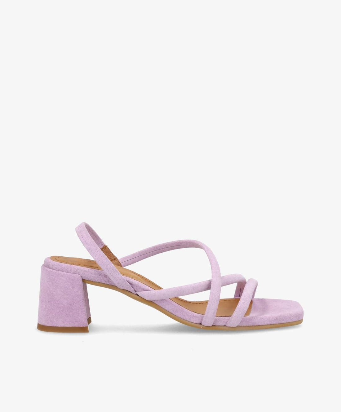 Lilla sandal med blokhæl og stropper fra Shoedesign Copenhagen.