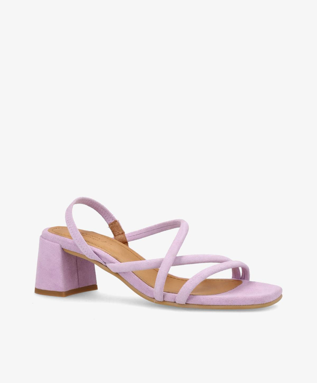 Lilla sandal med blokhæl og stropper fra Shoedesign Copenhagen.