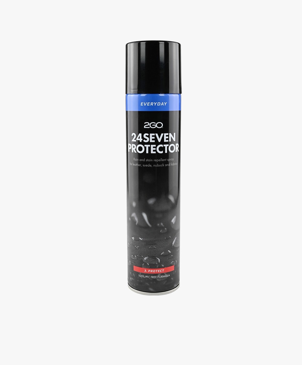 Sprayflaske af 2GO 24Seven Protector fra Shoedesign Copenhagen, designet til at beskytte og imprægnere sko mod vand og snavs.