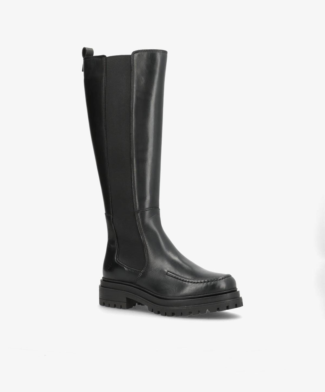 ASPEN LONG - Sort læder - Lang støvle Dame