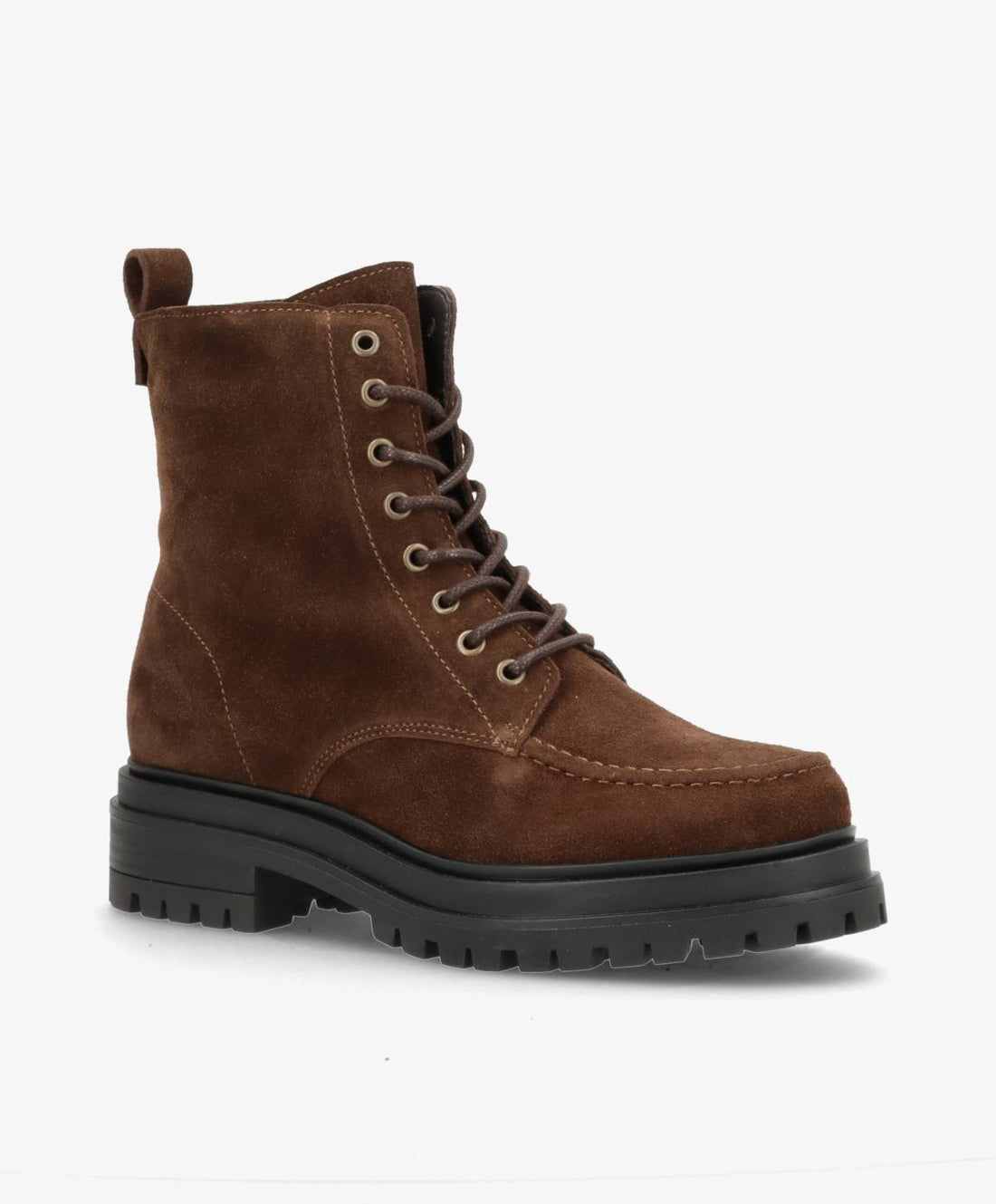 PREORDER - ASPEN LACE S - Mørkebrun ruskind - Snørestøvler Dame