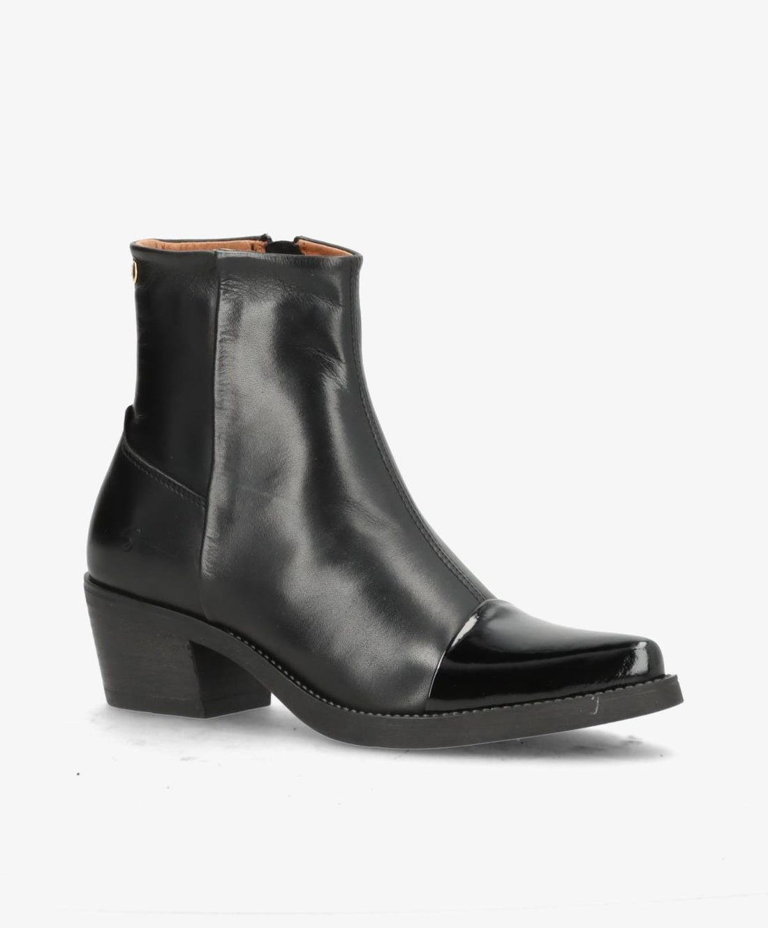 PREORDER - CARMINA P - Sort lak læder - Western støvler Dame
