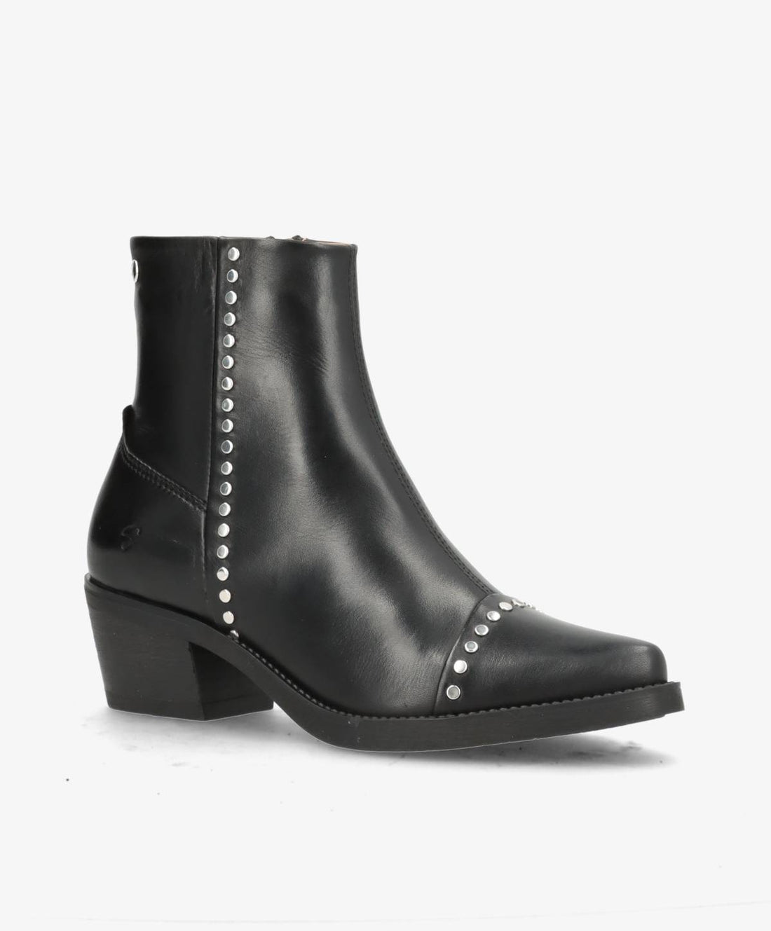 PREORDER - CARMINA SI - Sort læder - Western støvler Dame