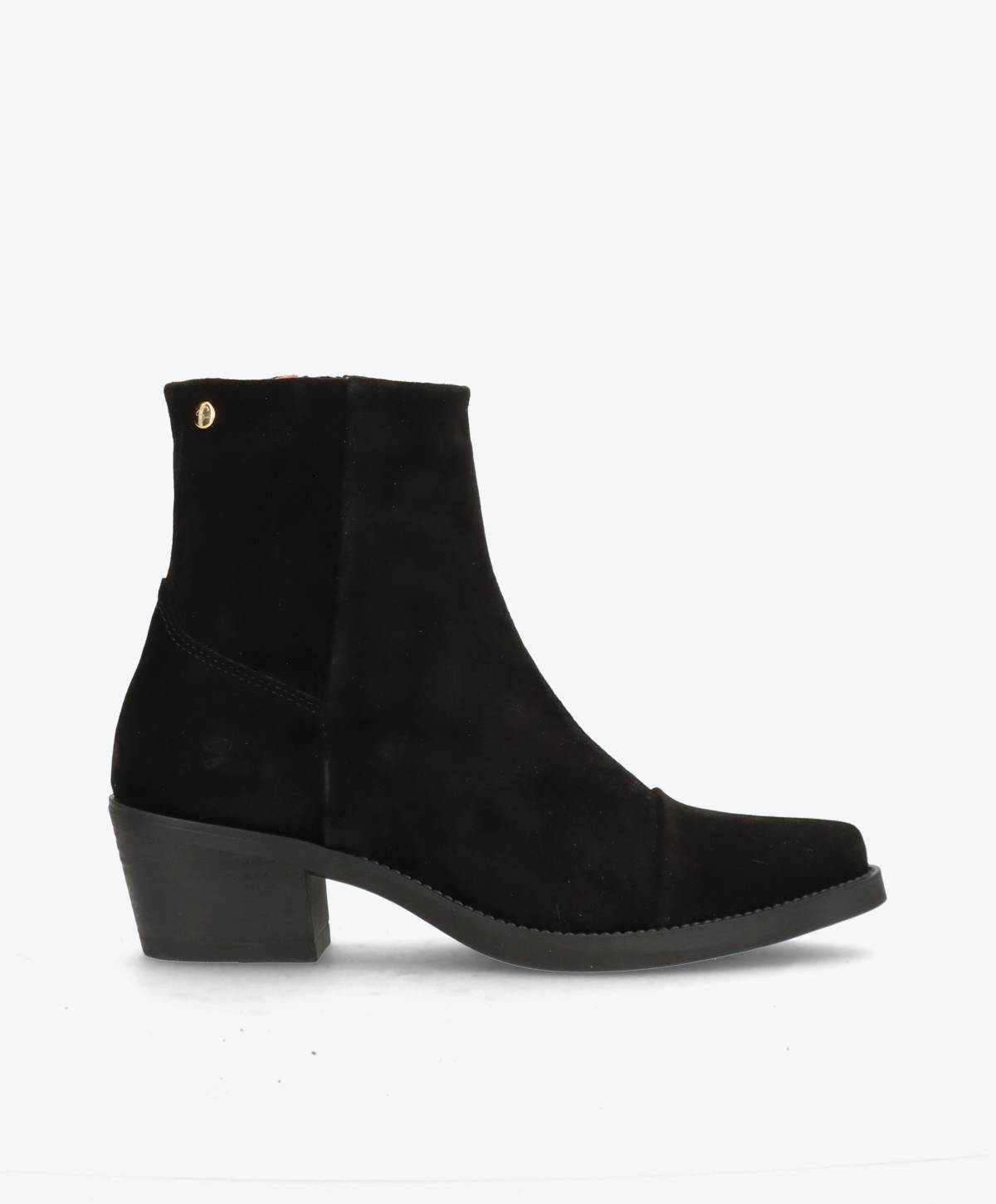 PREORDER - CARMINA S - Sort ruskind - Western støvler Dame