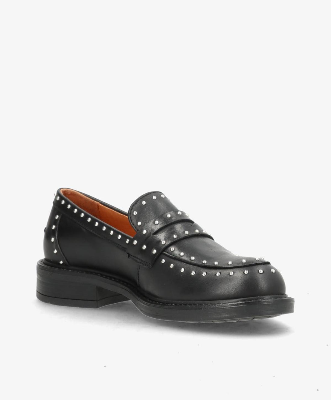 LASHES - Sort læder - Loafers Dame