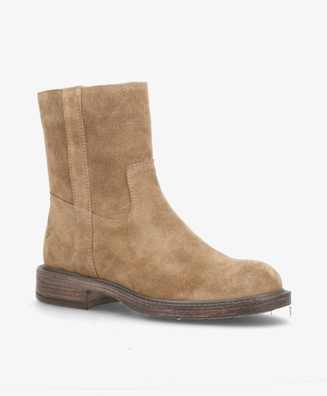 MATTIE S - Mørk beige ruskind - Høje støvler Dame