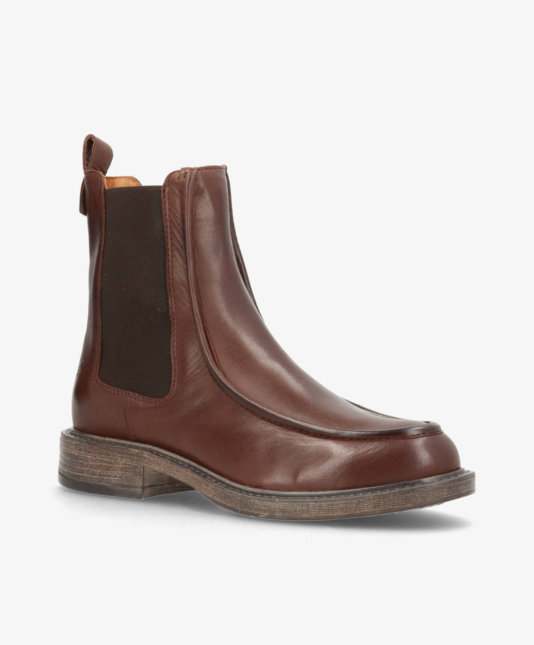 MORGAN - Mørkebrun læder - Ankelstøvle Dame