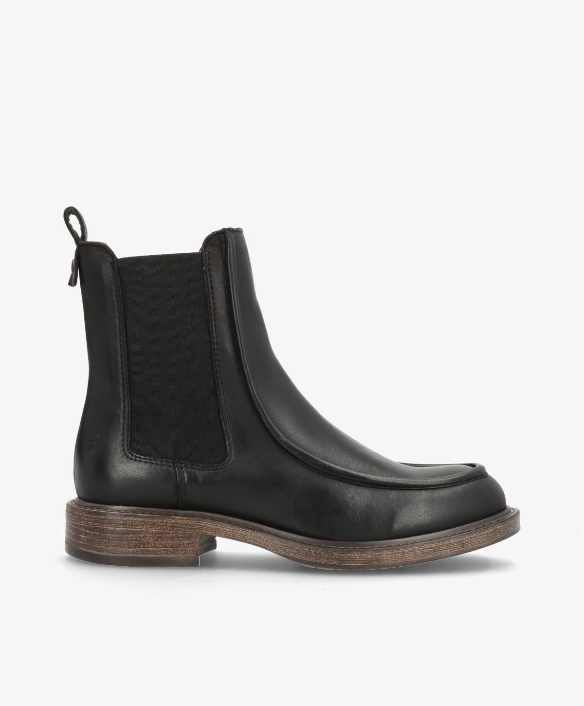 MORGAN - Sort læder - Ankelstøvle Dame