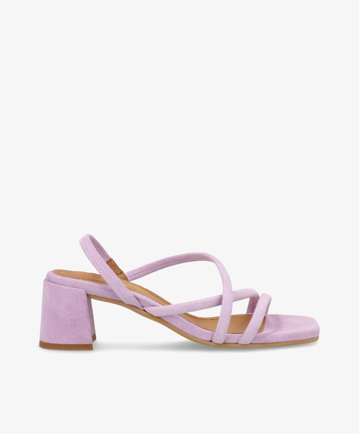 Lilla sandal med blokhæl og stropper fra Shoedesign Copenhagen.