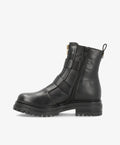 Sort støvle fra Shoedesign Copenhagen med lynlås og stropdetaljer.
