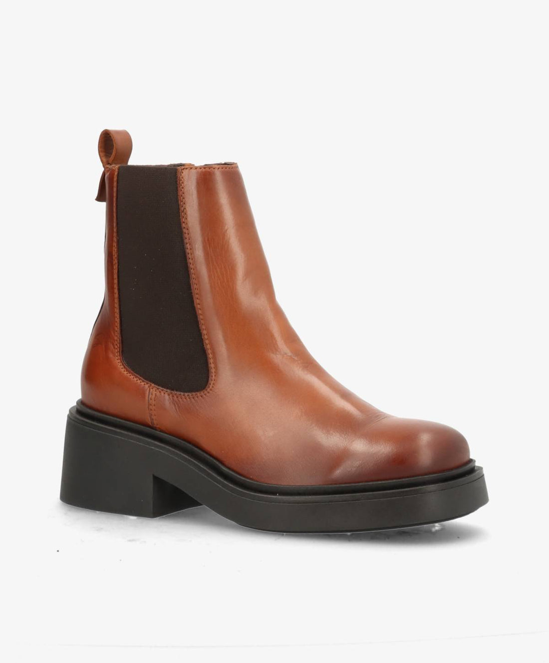 PREORDER - SADDLE - Brun læder - Chelsea støvler Dame