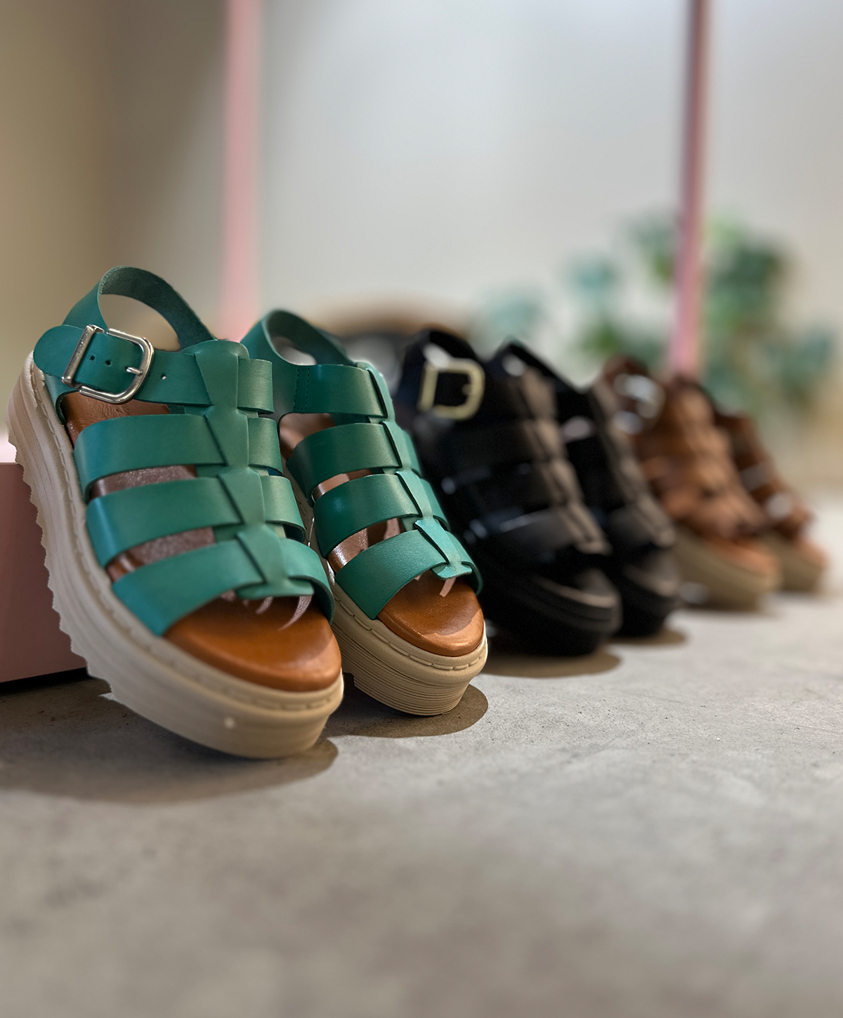 Gå i stykker Pelagic Billy ALBA - Sandal Dame - Grøn – Shoedesign Copenhagen