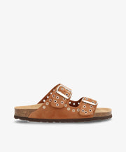 SKYLAR S - Brun ruskind - Sliders Dame