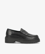 LIEKE - Sort Læder - Loafers - Dame