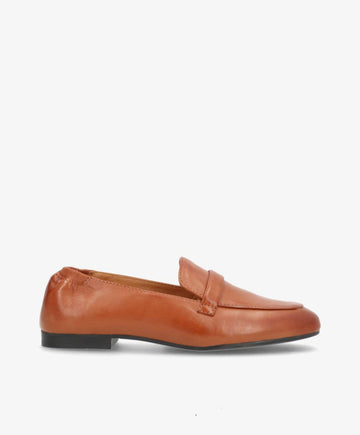 LINNEA - Mellembrun læder -  Dame