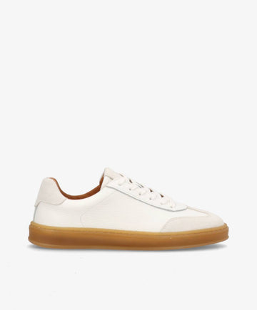 SIGNAL PULSE F - Hvid læder med struktur - Sneakers low Dame