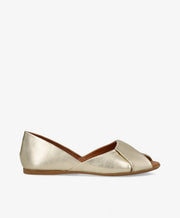 VIVA L - Champagne laminat læder - Ballerina Dame